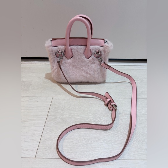 Jellycat Birkin Pink Plush Furry Mini Bag - Picture 4 of 7